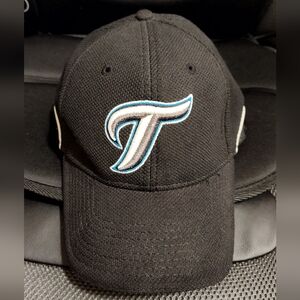 Toronto Blue Jays Black New Era Batting Practice Hat Cap Stretch Sz Med/Large